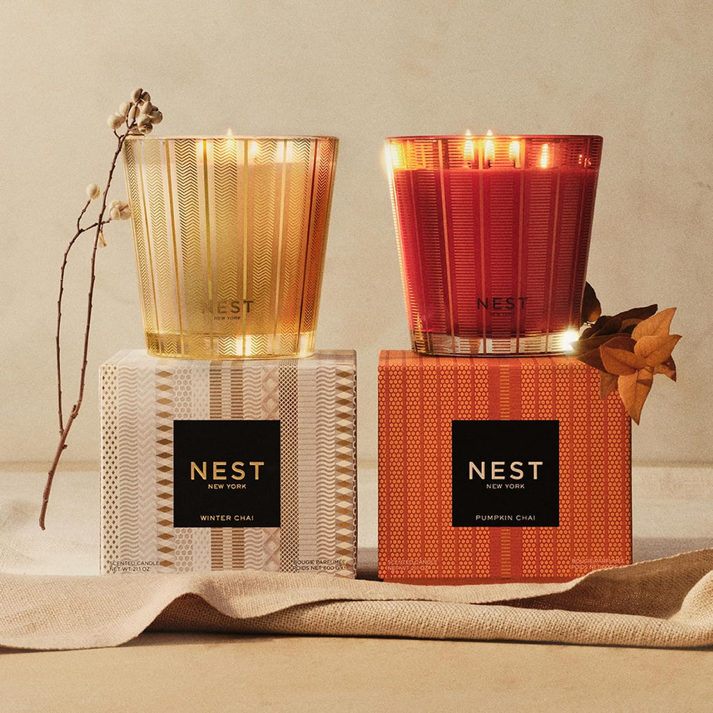 NEST New York Scented 3-Wick Candle, Pumpkin Chai