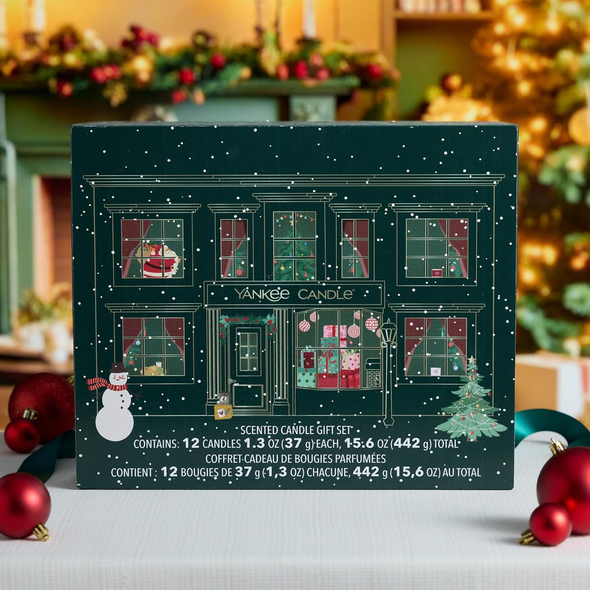 Yankee Candle Signature Votive Mini Candle Jars, 12 Days of Christmas Candle Advent Calendar 2026 Variety Pack, Natural Soy Wax Blend Candle with Natural Fiber Wick, 1.3 OZ Glass Jar, (Pack of 12)